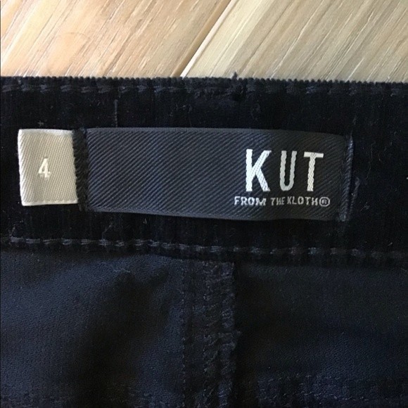 KUT from Kloth Catherine Boyfriend Black Cords 4 - Picture 4 of 6